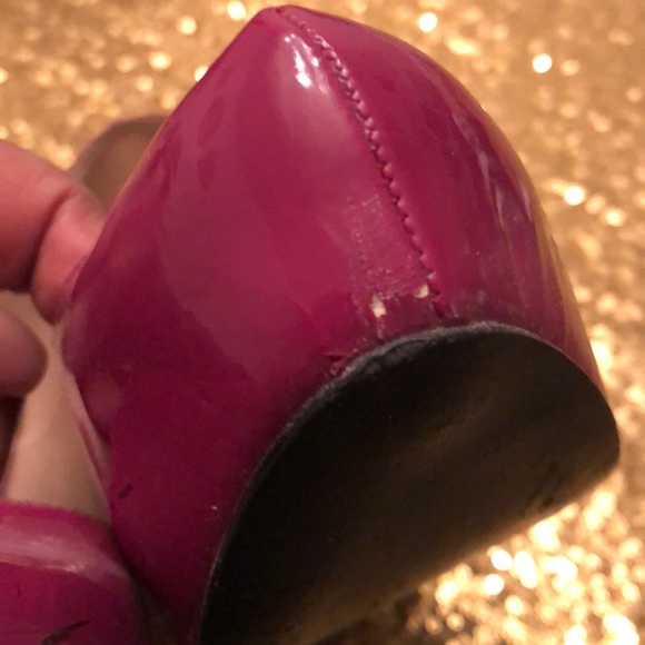 Magenta platform heels - Picture 7 of 8